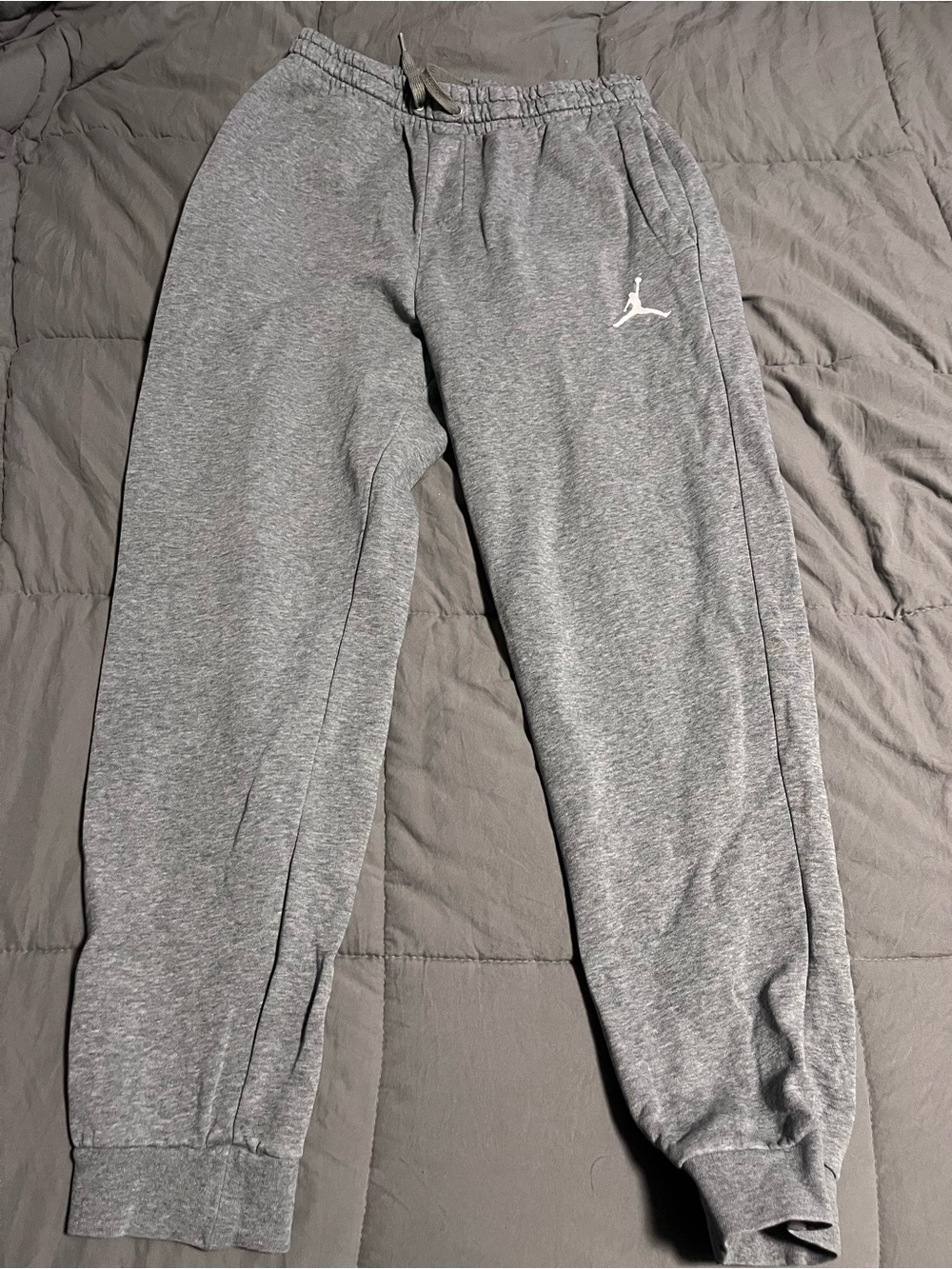 Jordan Gray Fleece Jogger Sweatpants
